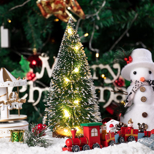 Agulhas Led Mini Árvore De Natal Luminosa Pequena - Imagem 5