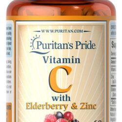 Puritans Pride Vitamina C Com Sabugueiro E Zinco Para Suport