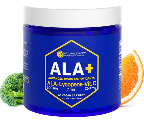 Natural Stacks Ala + Ácido Alfa Lipóico 600mg E Vitamina C