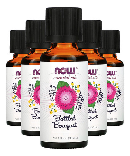 Mistura Óleos Bottled Bouquet Now Foods 30ml Importado 5un