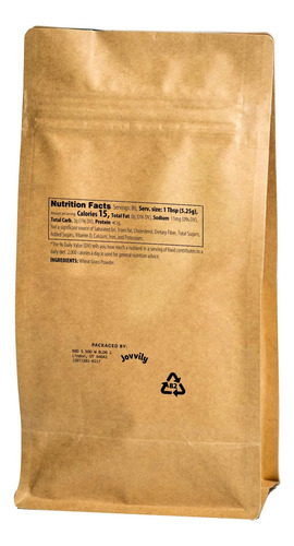 Pó De Grama De Trigo Jovvily - 1 Lb - Superalimento - Sem En