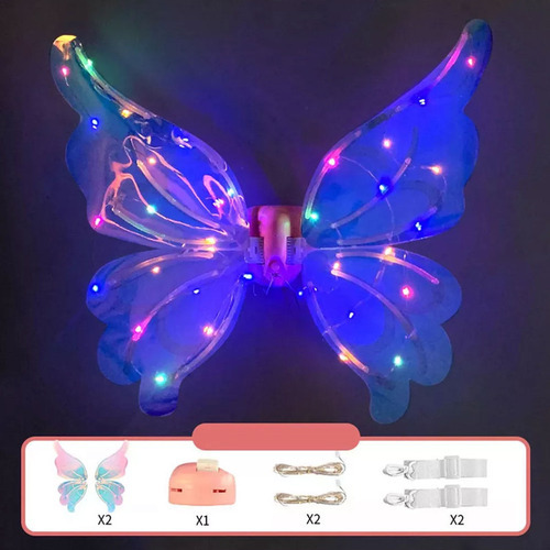 Hhh Asas De Anjo Com Iluminação Para Festa De Fantasia - Imagem 5