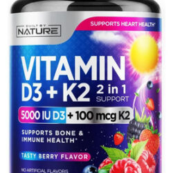 Vitamina D3 K2 - Vitamina D Mastigável 5000 Ui E K2 Mk-7 100