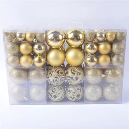 Conjunto De Enfeites De Bolas De Natal De 100 Peças - Imagem 4