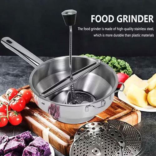 W Moinho Alimentos Aço Inoxidável 19cm, Ótimo Para Purê - Imagem 4