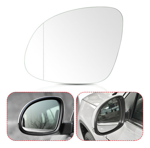 Vidro De Espelho Retrovisor Esquerdo Para Vw Tiguan 09-17