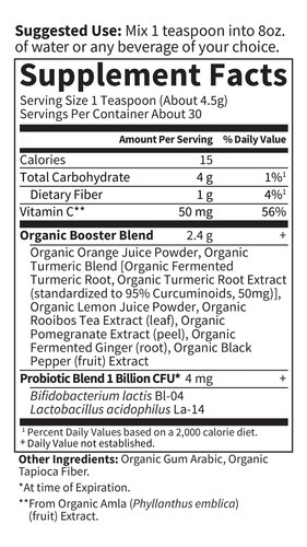 Pó De Resposta Inflamatória De Reforço De Cúrcuma Organics D - Imagem 6