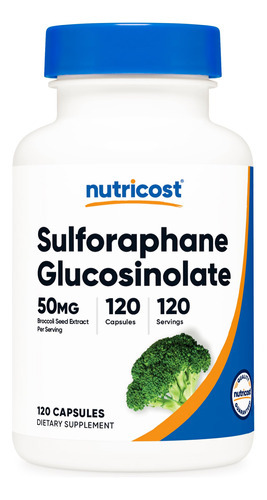 Suplemento Nutricost Sulforafano Glucosinolato (sgs) 120 Ca