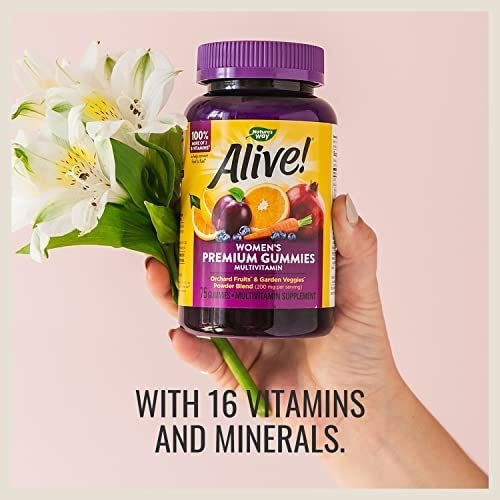 Nature's Way Alive! Multivitamínicos Gomosos Femininos Premi - Imagem 3
