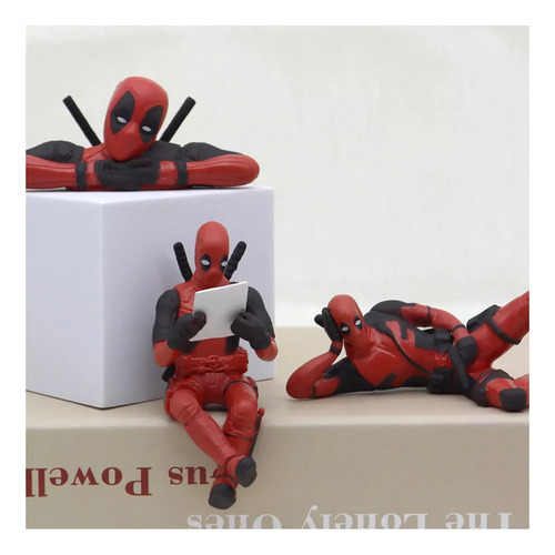 3 Peças De Bonecos De Ação Deadpool, Modelo De Anime, Presen - Imagem 3