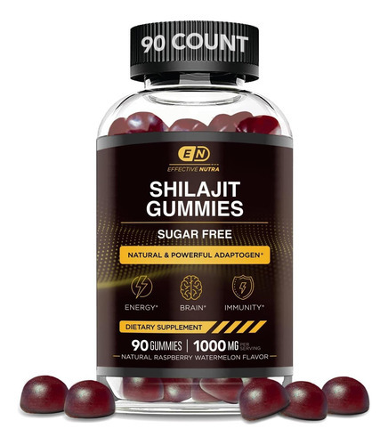 Eficaz Nutra Pure Himalayan Shilajit Gummies Para Homens E M