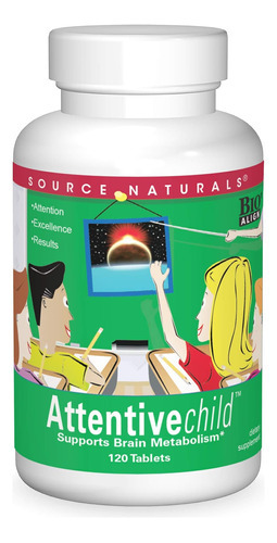 Source Naturals Criança Atenta - Nutrientes Cognitivos Saud