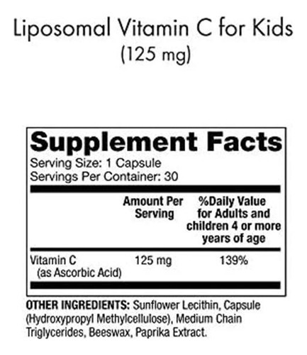 Vitamina C Dr Mercola 125 Mg 30 Cápsulas - Imagem 6