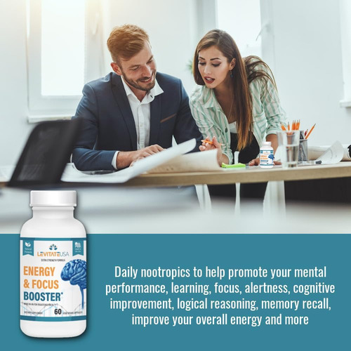 Levitate Energy & Focus Booster - Suplemento Poderoso Para O - Imagem 4