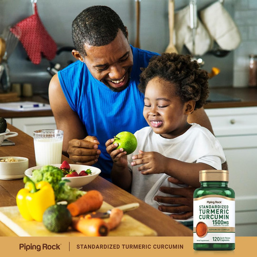 Suplemento De Curcumina E Cúrcuma Piping Rock 1500 Mg | 120 - Imagem 6