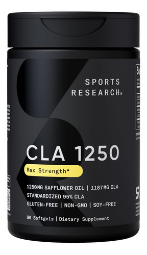Sports Research Cla - 1250mg Com Ácido Linoléico Conjugad...