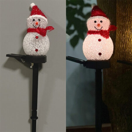 Luz Solar De Boneco De Neve De Natal Para Jardim Ao Ar Livre - Imagem 5