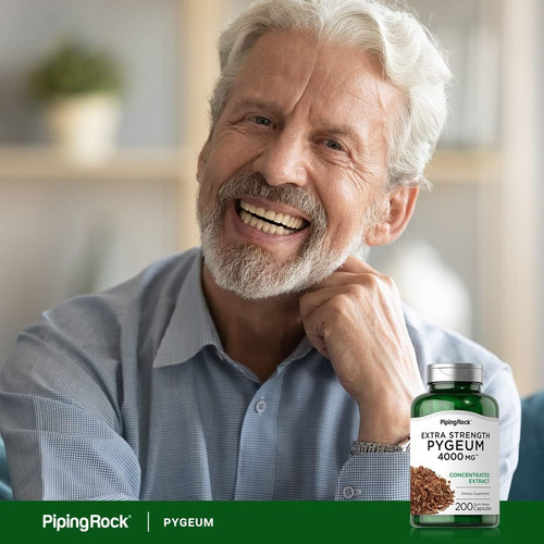 Suplemento Piping Rock Pygeum 4000 Mg | 200 Cápsulas | Extra - Imagem 6