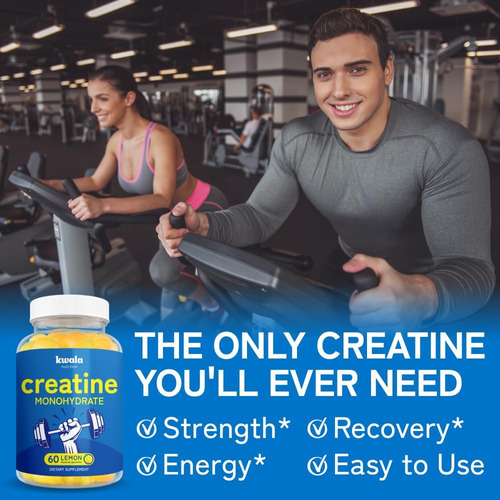 Gomas De Monohidrato De Creatina Kwala Nutrition - Crescimen - Imagem 4