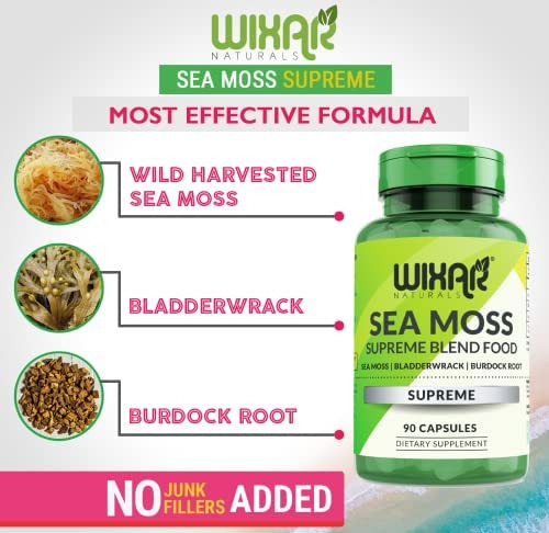 Cápsulas De Musgo Marinho Orgânico Wixar Naturals - Cápsula - Imagem 4