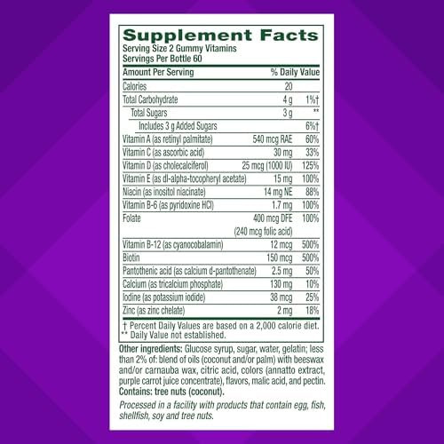 Vitafusion Womens 50+ Multivitamínico Diário, Vitaminas De G - Imagem 4
