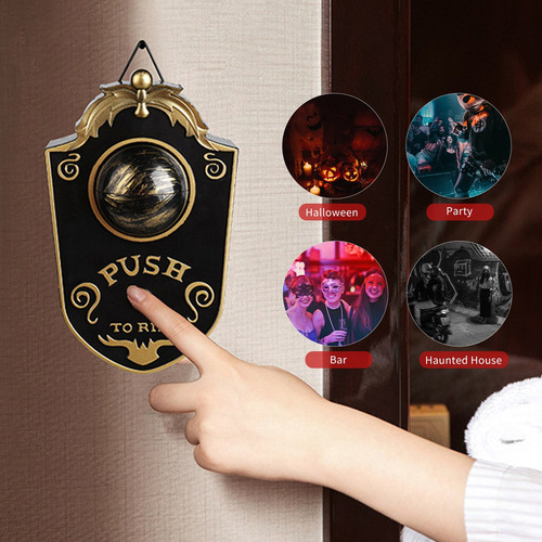 Campainha De Halloween Com Led Lightup Eyeball Sons Assustad - Imagem 2