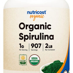 Espirulina Orgânica Em Pó Nutricost 1kg - Superfood Green Al