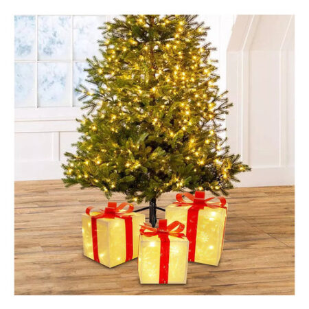 Novo Caixa De Presente Decorativa De Natal De 3 Peças Bem - Imagem 9