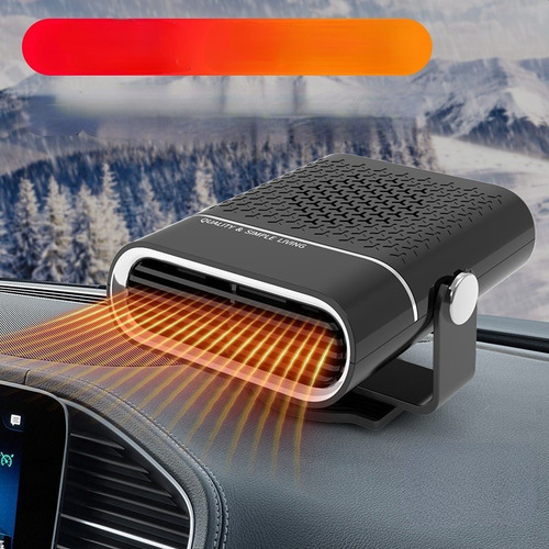 J Ventilador Portátil Do Aquecedor De Ar Do Carro Gira Fr - Imagem 2