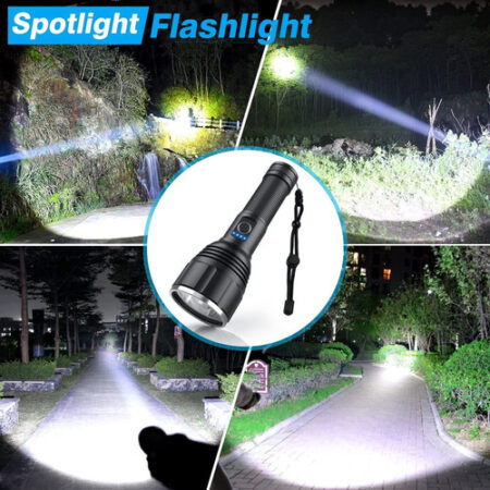 Lanternas Recarregáveis Conduzidas100000 Lumen Handheld Lant - Imagem 7