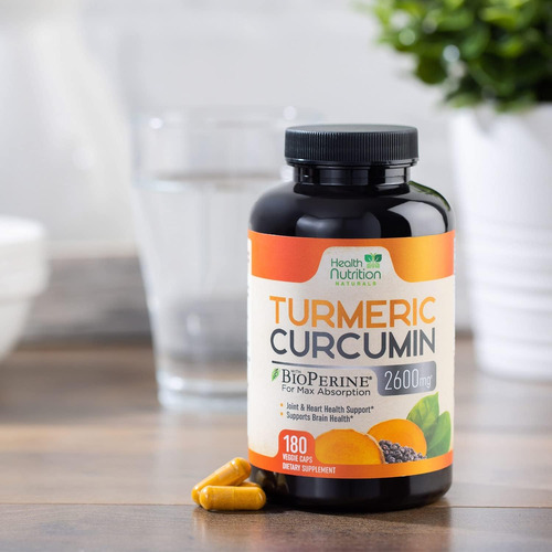 Suplemento De Curcumina De Cúrcuma 2600 Mg Com Extrato De Pi - Imagem 8