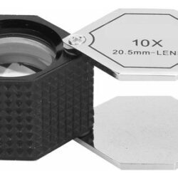 Lente Óptica Trigêmea Joias Lupa 10x 20,5 Mm Lupa
