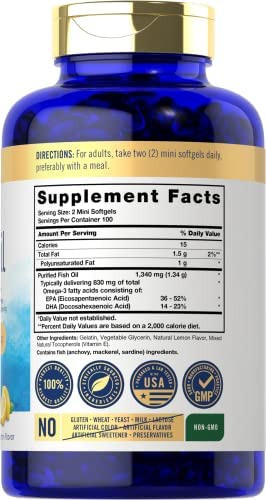 Carlyle Mini Cápsulas Softgel De Óleo De Peixe 1340mg | 200 - Imagem 2