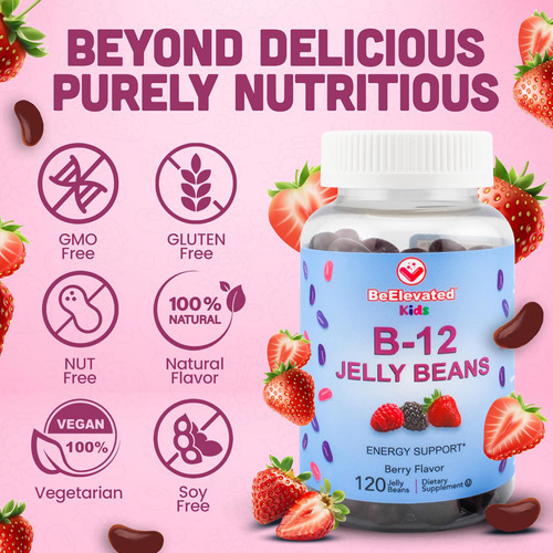 Beelevated B12 Jelly Beans - Gomas De Vitaminas Mastigáveis - Imagem 4