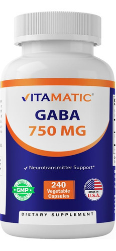 Vitamatic Gaba (ácido Gama Aminobutírico) 750 Mg, 240 240
