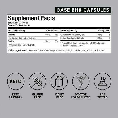 Cápsulas De Cetonas Ceto Perfeitas, Suplementos De Sais Bhb - Imagem 2