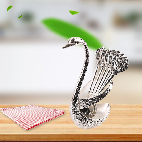 Conjunto De Colheres De Café Para Sobremesas Silver Holder - Imagem 4