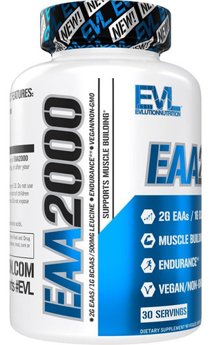 Evluição Nutrição Eaa2000 - Cápsulas De Treino Pré E Pós - Imagem 4