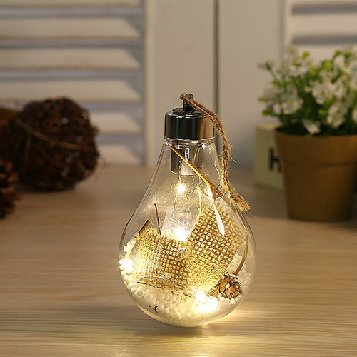 Led Bola De Natal Transparente, Decoração De Natal - Imagem 3