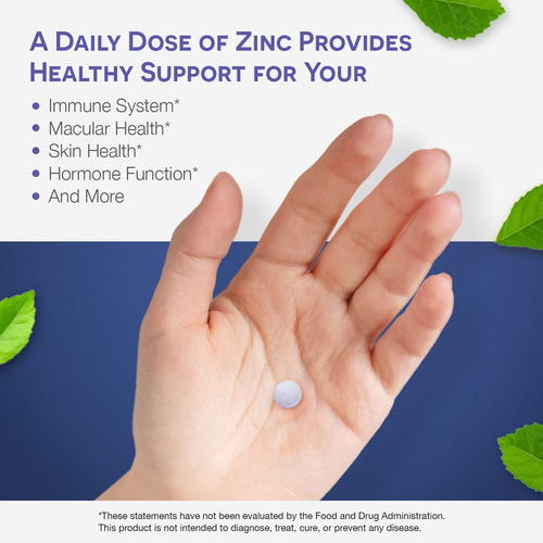 Suplemento Ez Melts Zinc 30 Mg Sublingual Vegan 60 Comprimid - Imagem 3