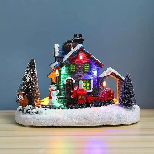 Decoração De Cidade Do Interior Com Trem De Natal Europeu A - Imagem 5