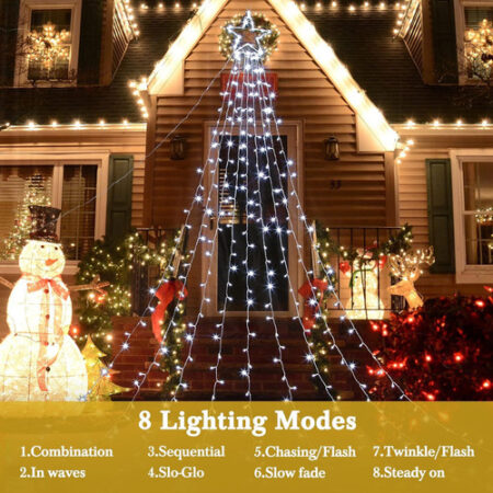 Decoração Solar De Natal Led Strip Light Enfeites De Árvore — foto 13