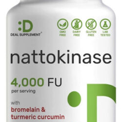 Suplemento Deal Nattokinase 4.000 Fu Por Porção, 240 Cápsula