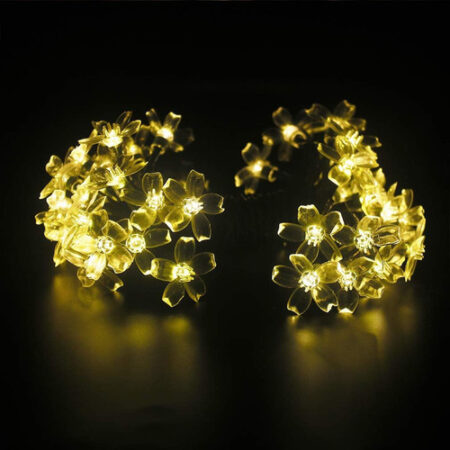 5m Luzes Natal Ao Ar Livre Luz Solar Da Corda Da Flor 20led- - Imagem 16