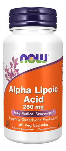 Agora, Suplementos De Alimentos, Ácido Alfa Lipóico 250 Mg,