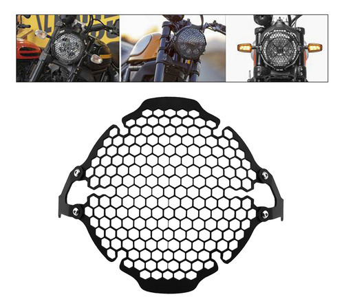 Farol Front Guard Protector Capa Para Todos Ducati Scrambler - Imagem 4
