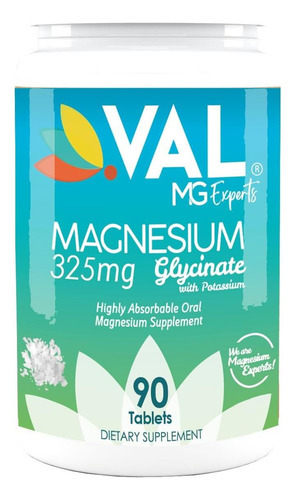 Val Mg Experts Magnésio Glicinato Plus B6 E Potássio - Alívi