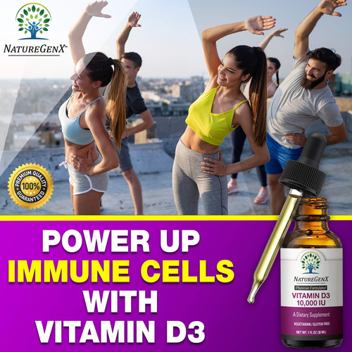 Suplemento Naturegenx Vitamina D3 Líquida 10000 Ui 30ml - Imagem 7