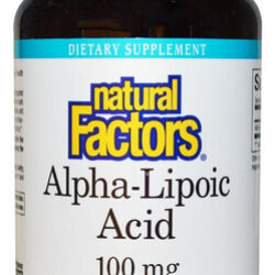 Fatores Naturais De Ácido Alfa-lipóico, 100 Mg, 120 Cápsulas