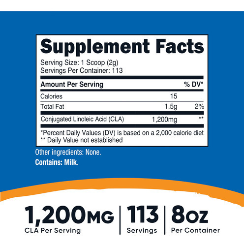 Suplemento Nutricost Cla (ácido Linoléico Conjugado) 227g Po - Imagem 3